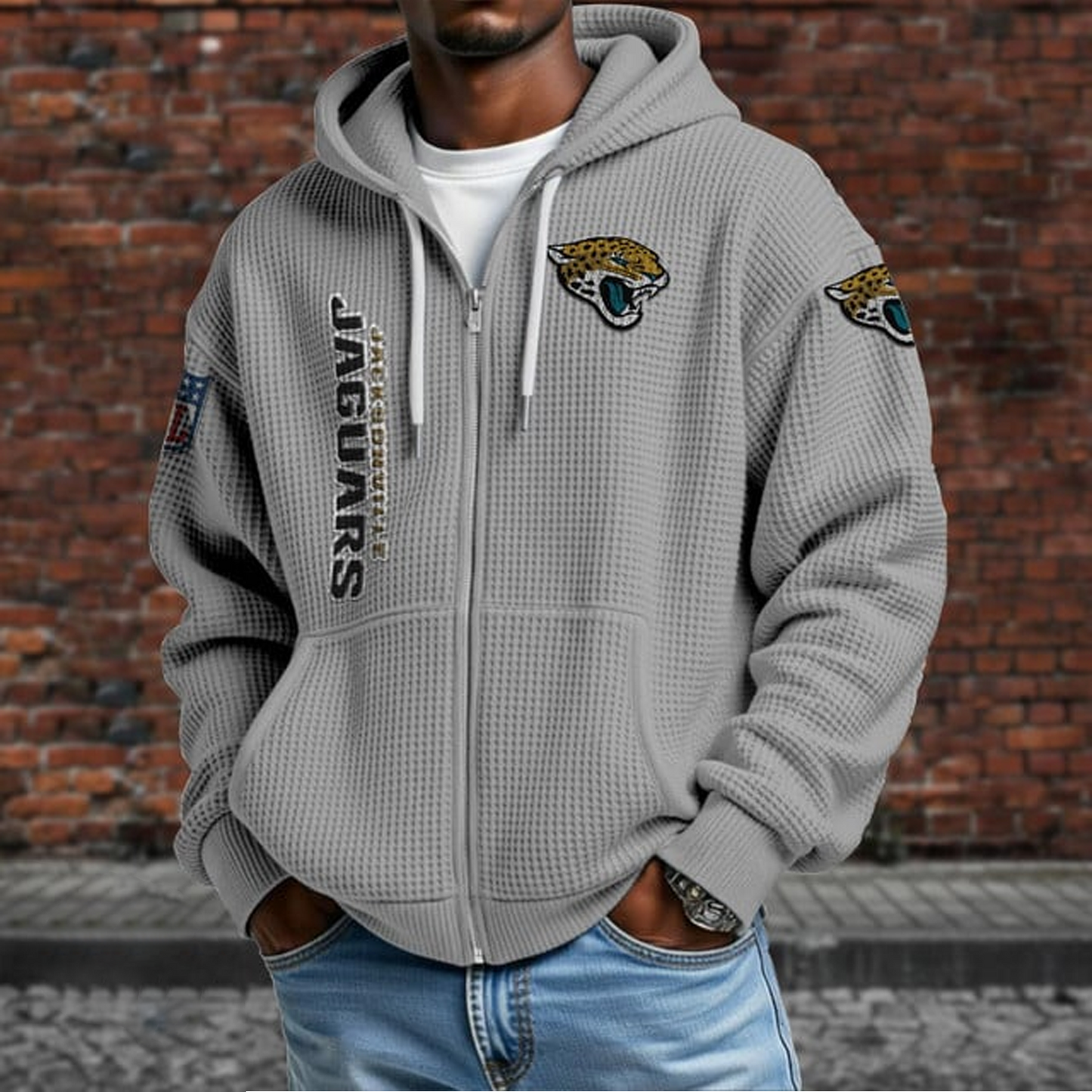 JAC X NFL Textured Lounge Zip-up Hoodie NAK NHT