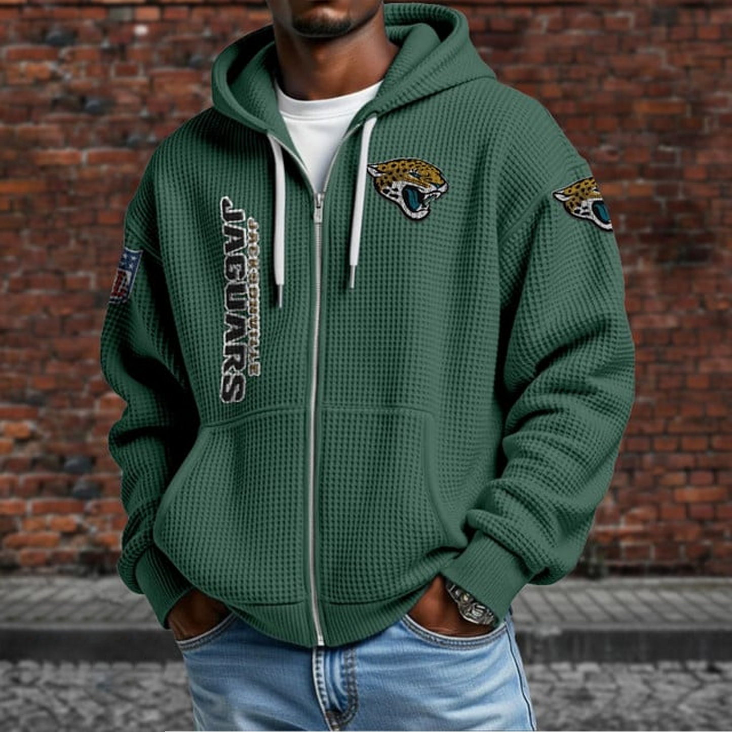 JAC X NFL Textured Lounge Zip-up Hoodie NAK NHT