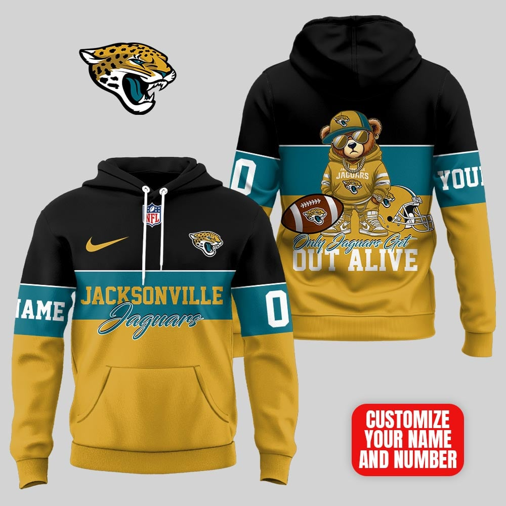 JJ Premium NFL Customizable Teddy Bear Hoodie DDT HLPHUONG