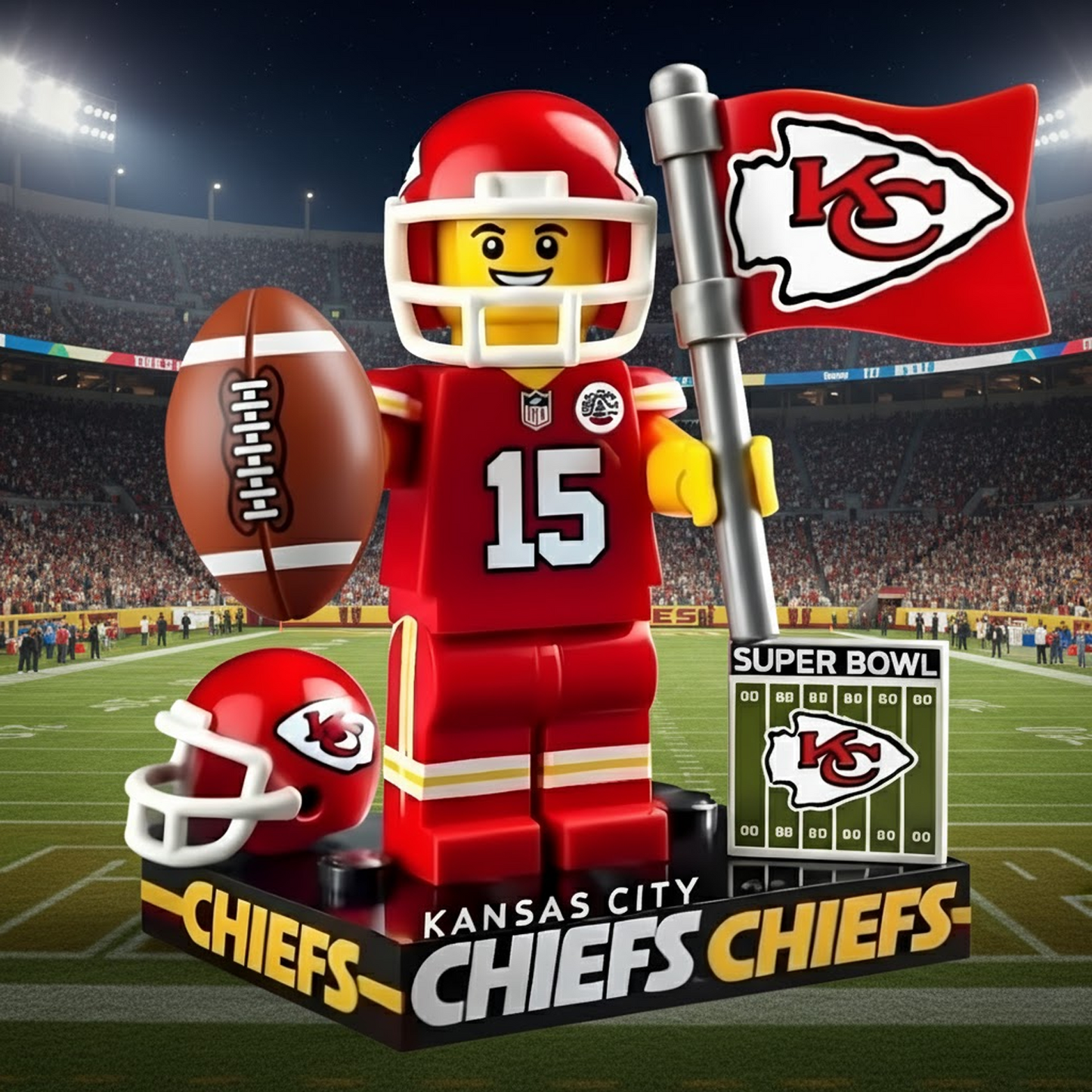 KC  x NFL Team Building Blocks Set V1 NAK NHT