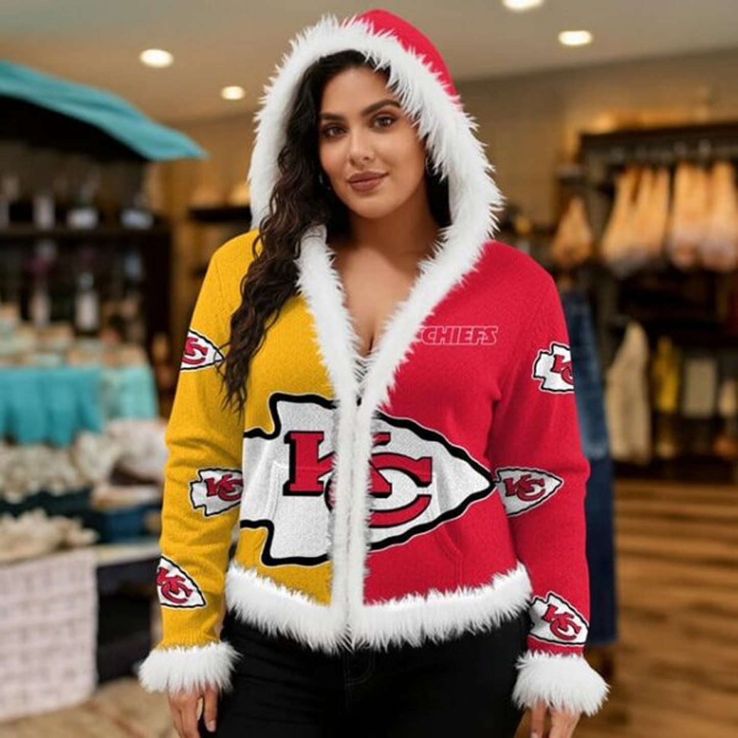 KC X NFL Graphic Dog Knit Sweater NAK NHT