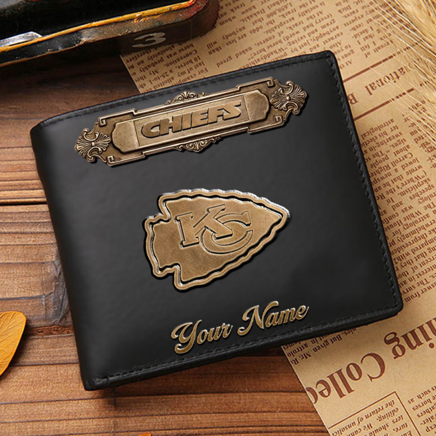KC x NFL Premium Leather Wallet DatND DVT