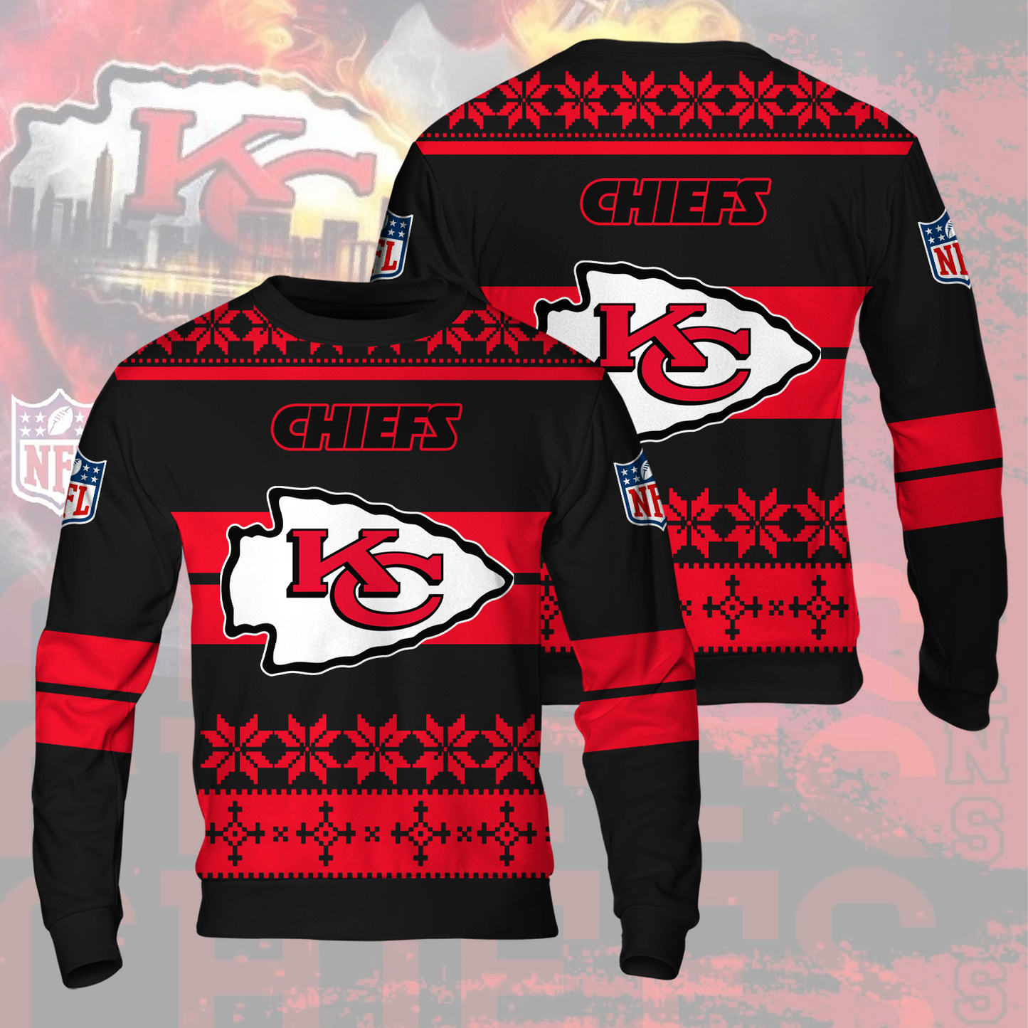 KC X NFL Ugly Sweater NHS 021225 TTV