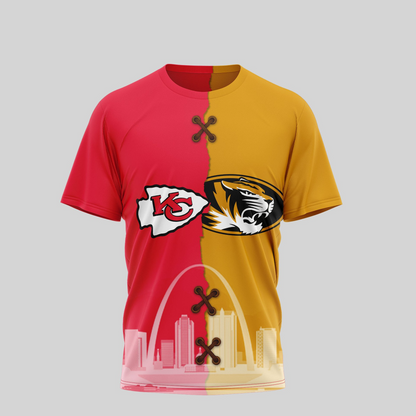KCC 1 Premium NFL x NCAA 3D T-shirt DDT NTL