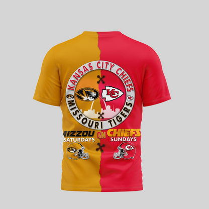 KCC 1 Premium NFL x NCAA 3D T-shirt DDT NTL