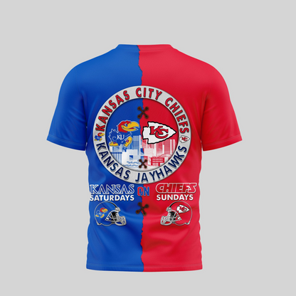 KCC 2 Premium NFL x NCAA 3D T-shirt DDT NTL