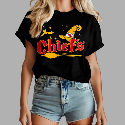 KCC Premium NFL Halloween Witch Women Shirt DDT CTND