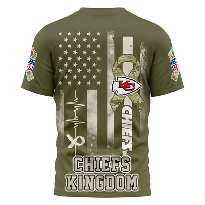 KCC Premium NFL Salute to Service Camo 3D Shirt DDT CTND