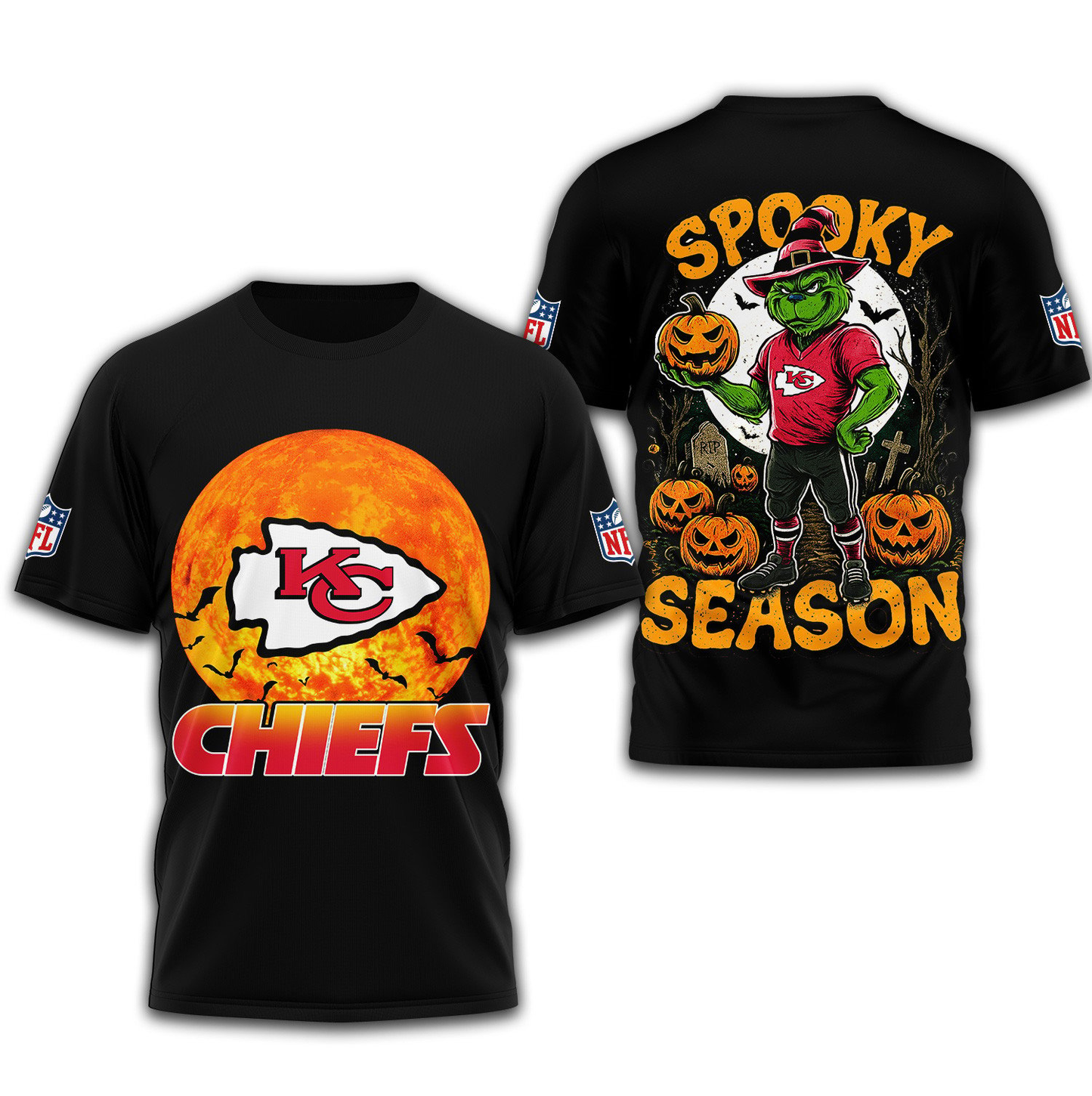 KCC Premium NFL Spooky Season 3D Shirt DDT CTND