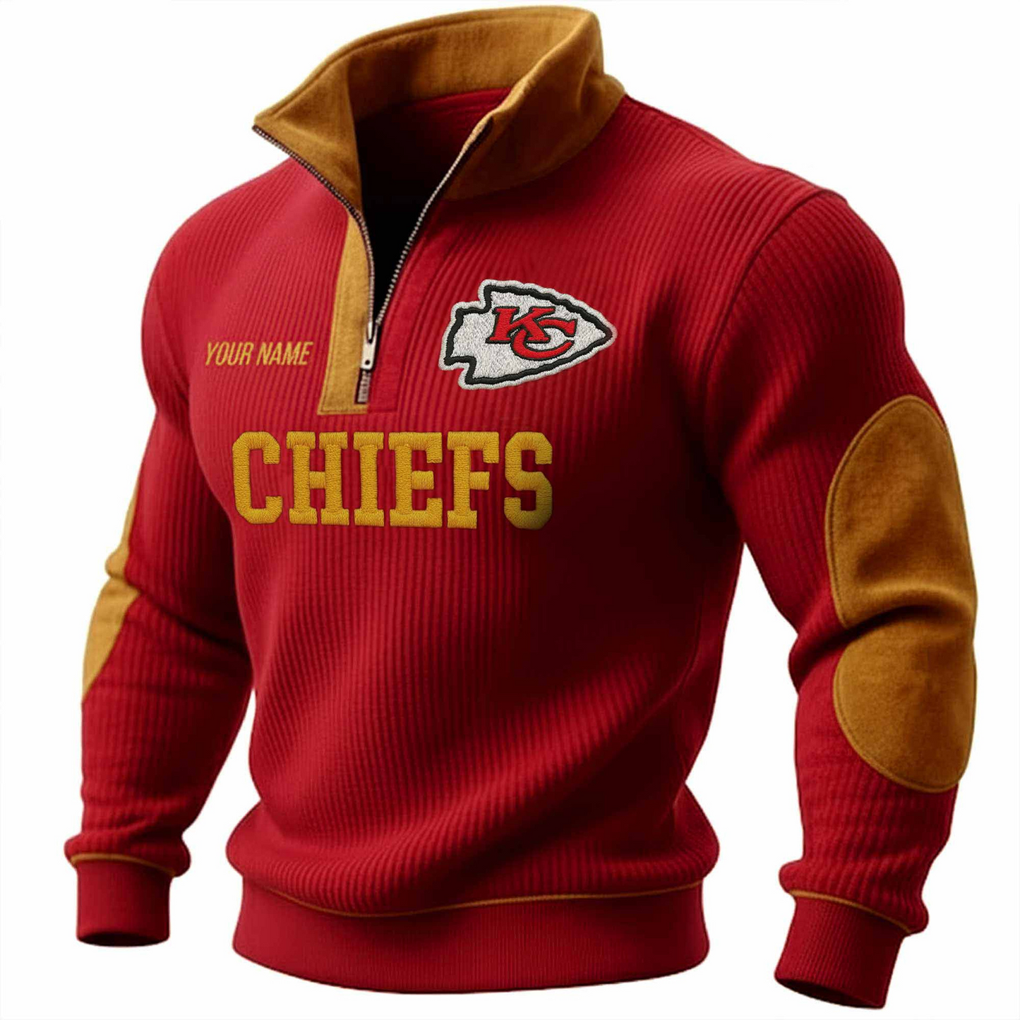 KCC x NFL PREMIUM LONG ZIP POLO SHIRT DATND TANTD