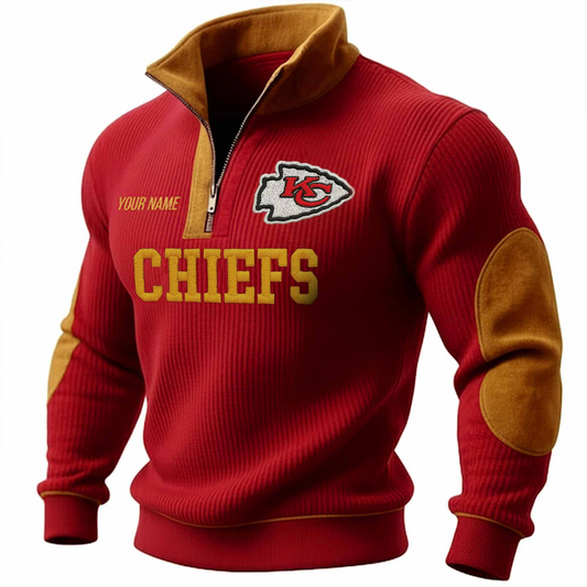KCC x NFL PREMIUM LONG ZIP POLO SHIRT DATND TANTD