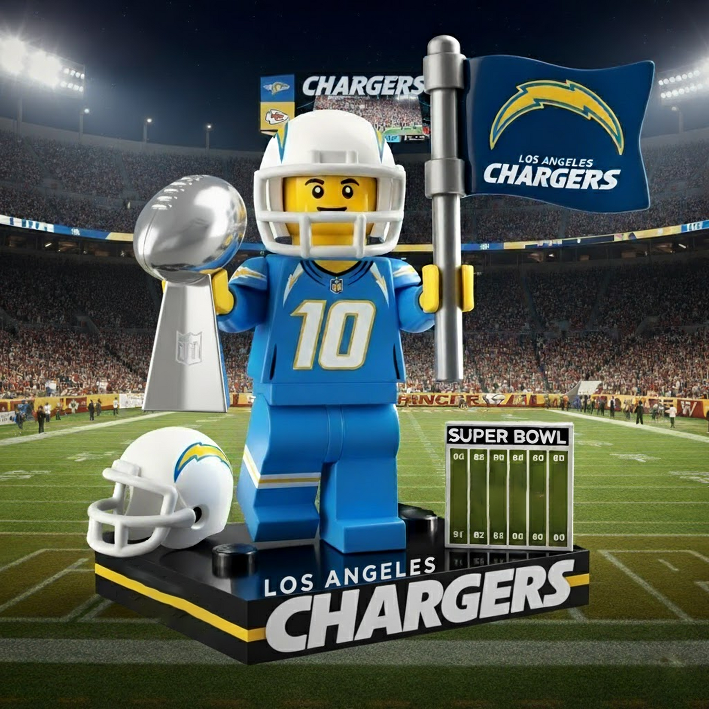 LAC  x NFL Team Building Blocks Set V1 NAK NHT