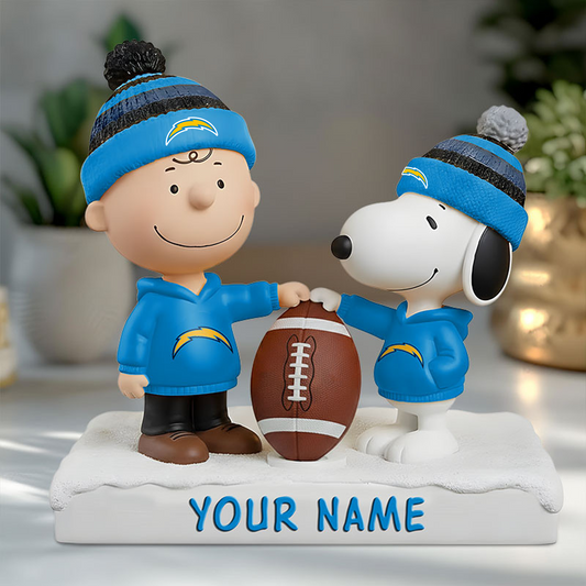 LAC X NFL And SnooPy Acrylic Block Plaque Custom Name Gifts NAK NHT