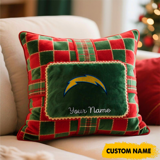 LAC x NFL Christmas New Square Pillow DatND DVT