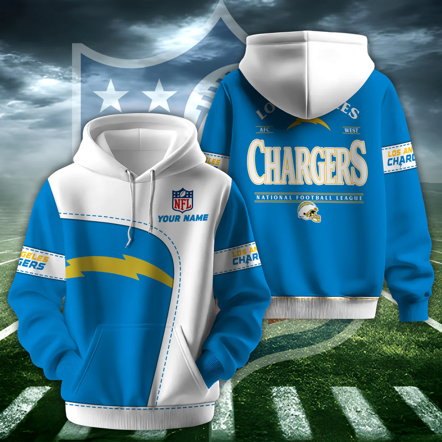 LAC X NFL Classic Logo Limited Edition Hoodie And Cap NAK NHT