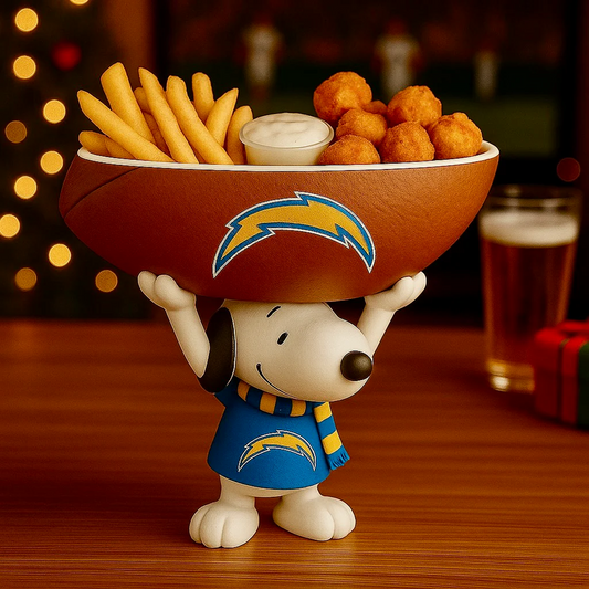 LAC X NFL Creative Football Team Snoopy Snack Tray NAK NHT