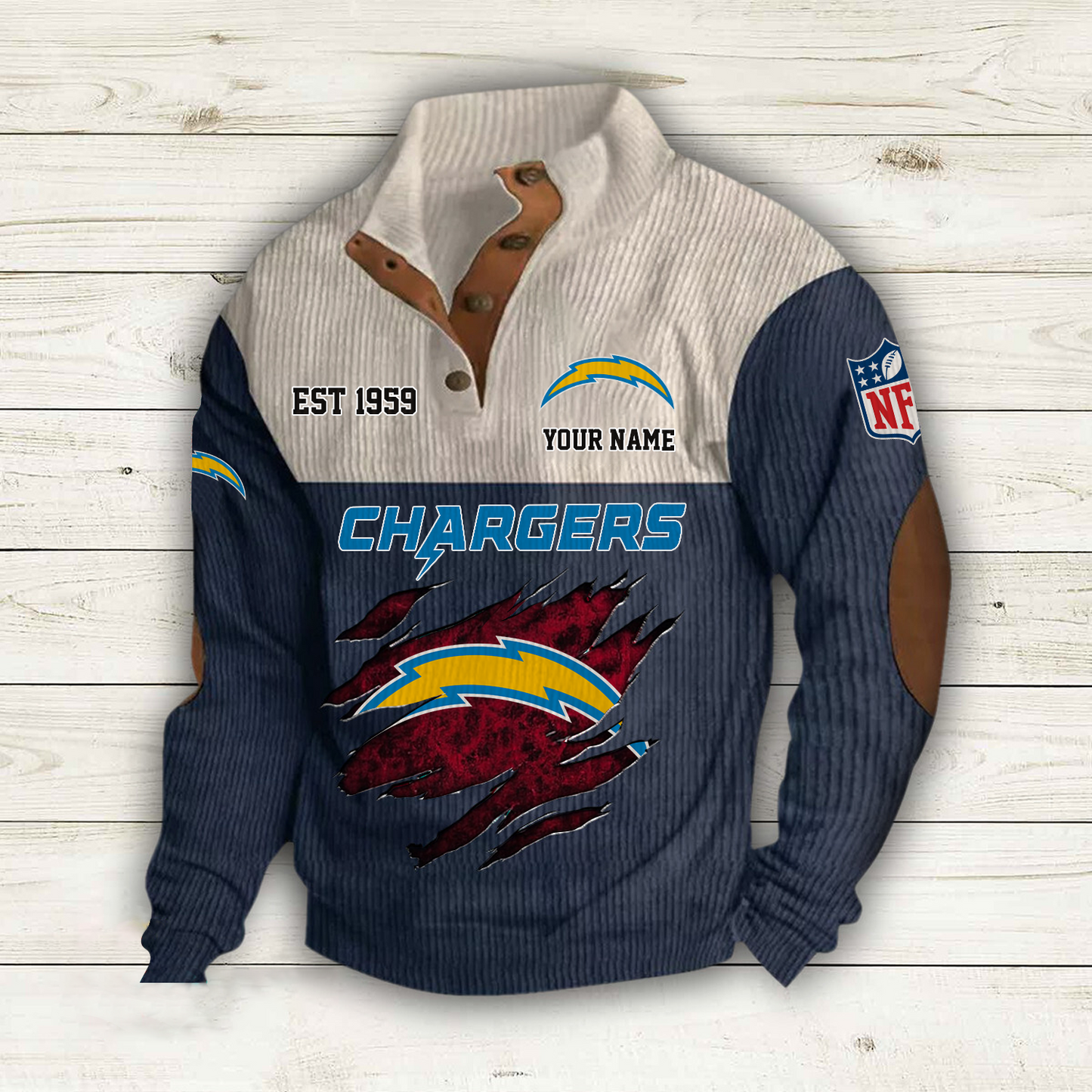 LAC x NFL Custom Name Sport Sweatshirt DatND DVT