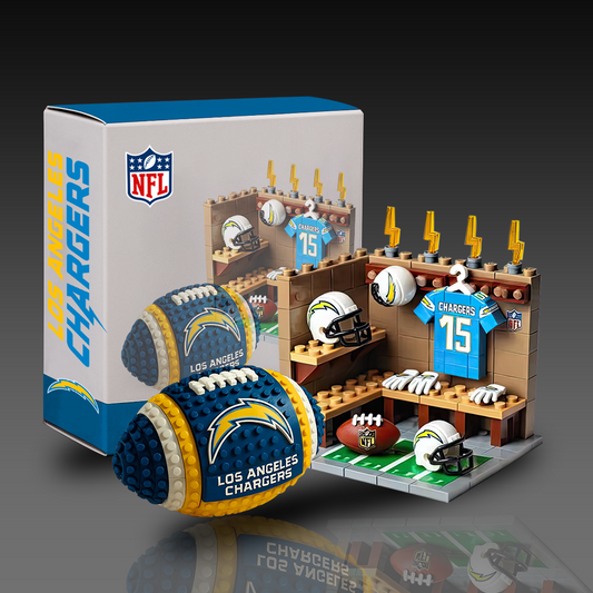 LAC x NFL Team Ball & Changing Room Building Block Football Set DDT CTND