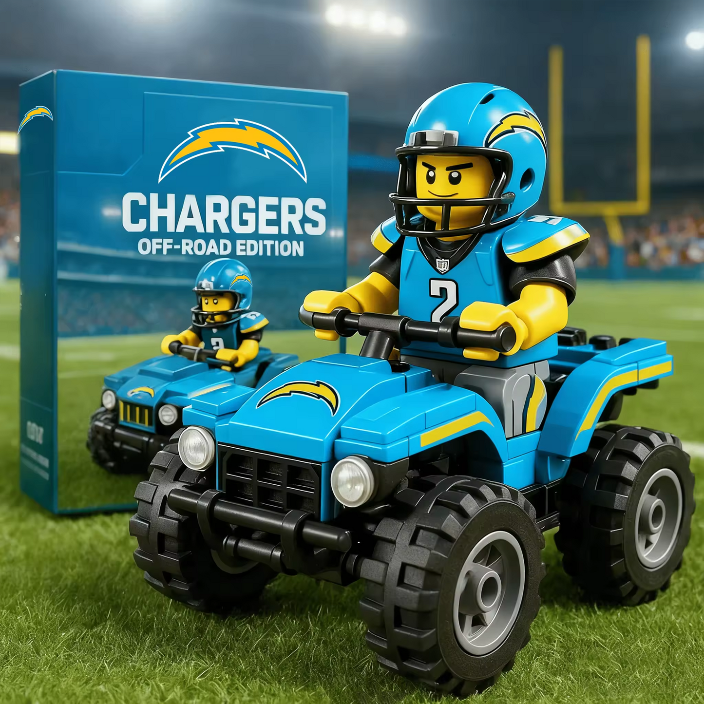 LAC X NFL Team Off-Road Vehicle Building Block Set V1 NAK NHT