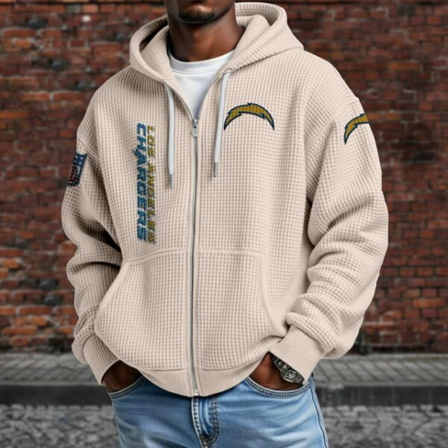 LAC X NFL Textured Lounge Zip-up Hoodie NAK NHT