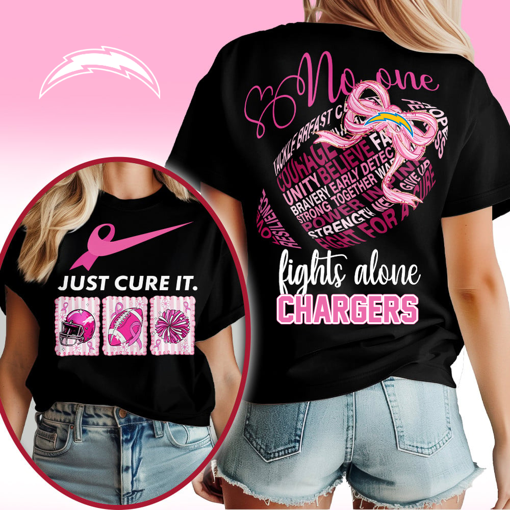 LAC x Premium NFL Breast Cancer Awareness T-Shirt DDT HLP