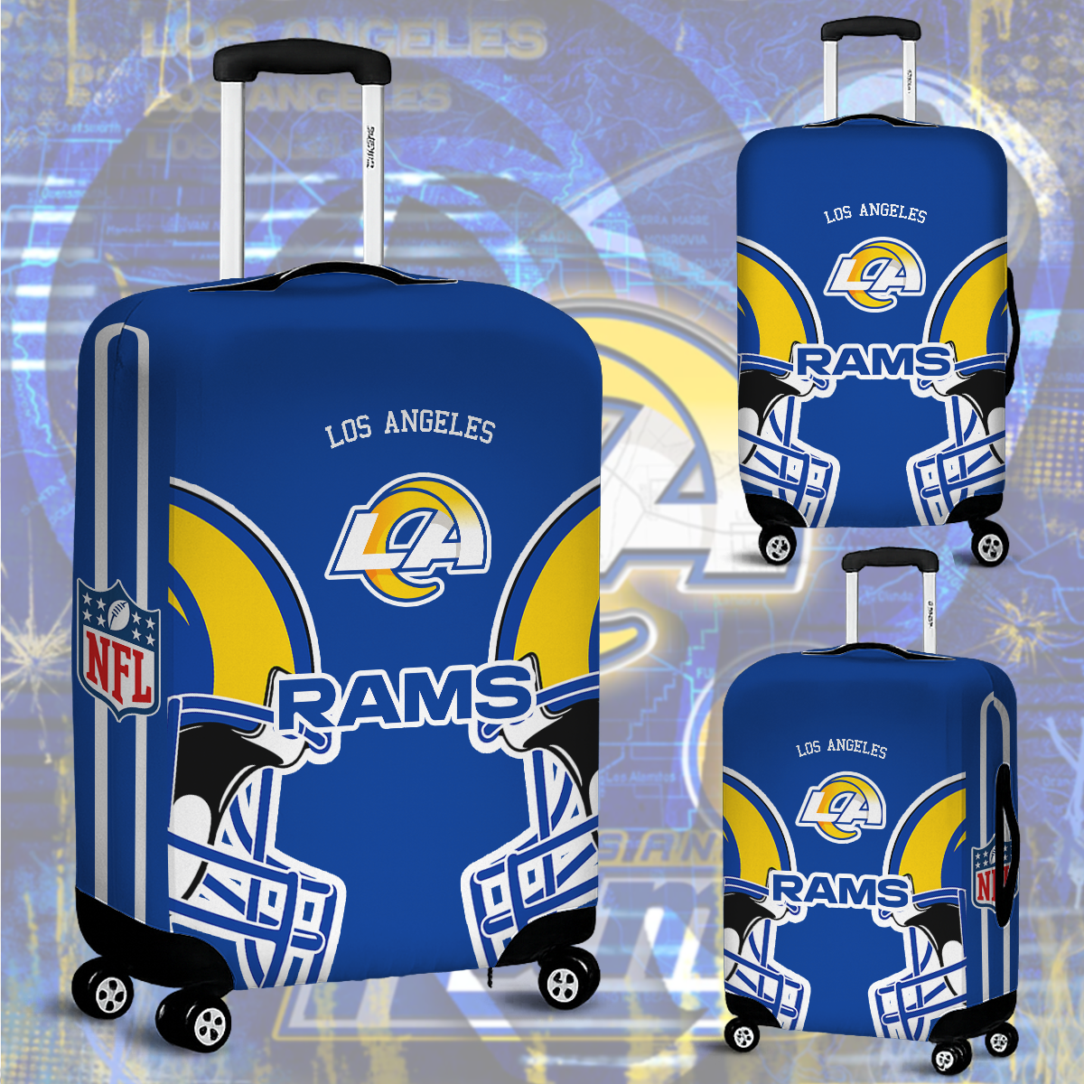 LAR NFL V2 Luggage Cover Suitcase Protector DDT NTL