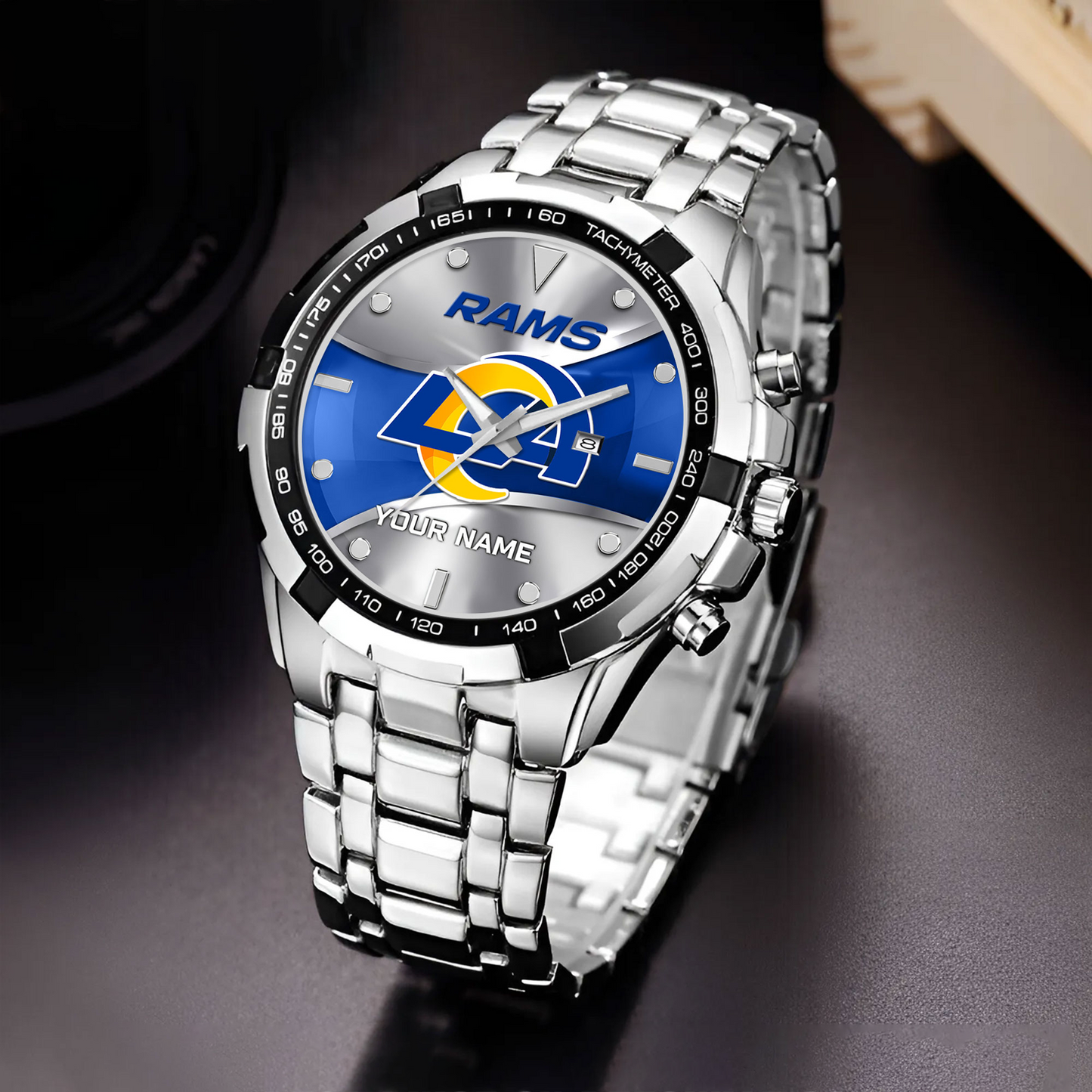 LAR x NFL Alloy Men Quartz Watch - Custom Name DATND TANTD