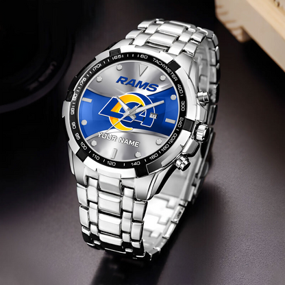 LAR x NFL Alloy Men Quartz Watch - Custom Name DATND TANTD