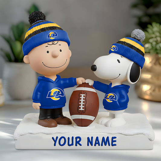 LAR X NFL And SnooPy Acrylic Block Plaque Custom Name Gifts NAK NHT