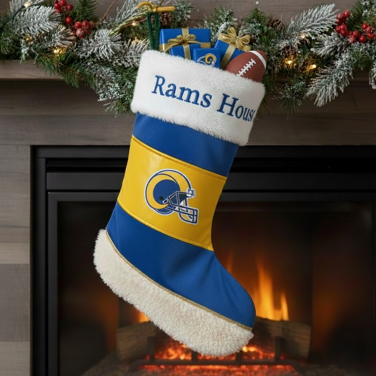 LAR X NFL CHRISTMAS SOCKS NAK NHT