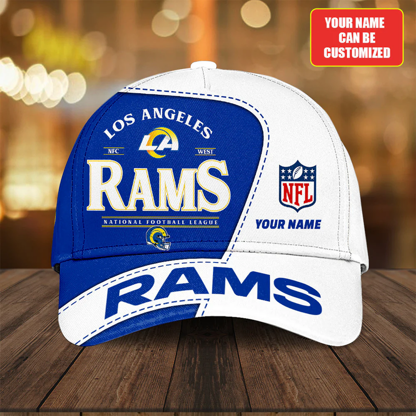 LAR X NFL Classic Logo Limited Edition Hoodie And Cap NAK NHT