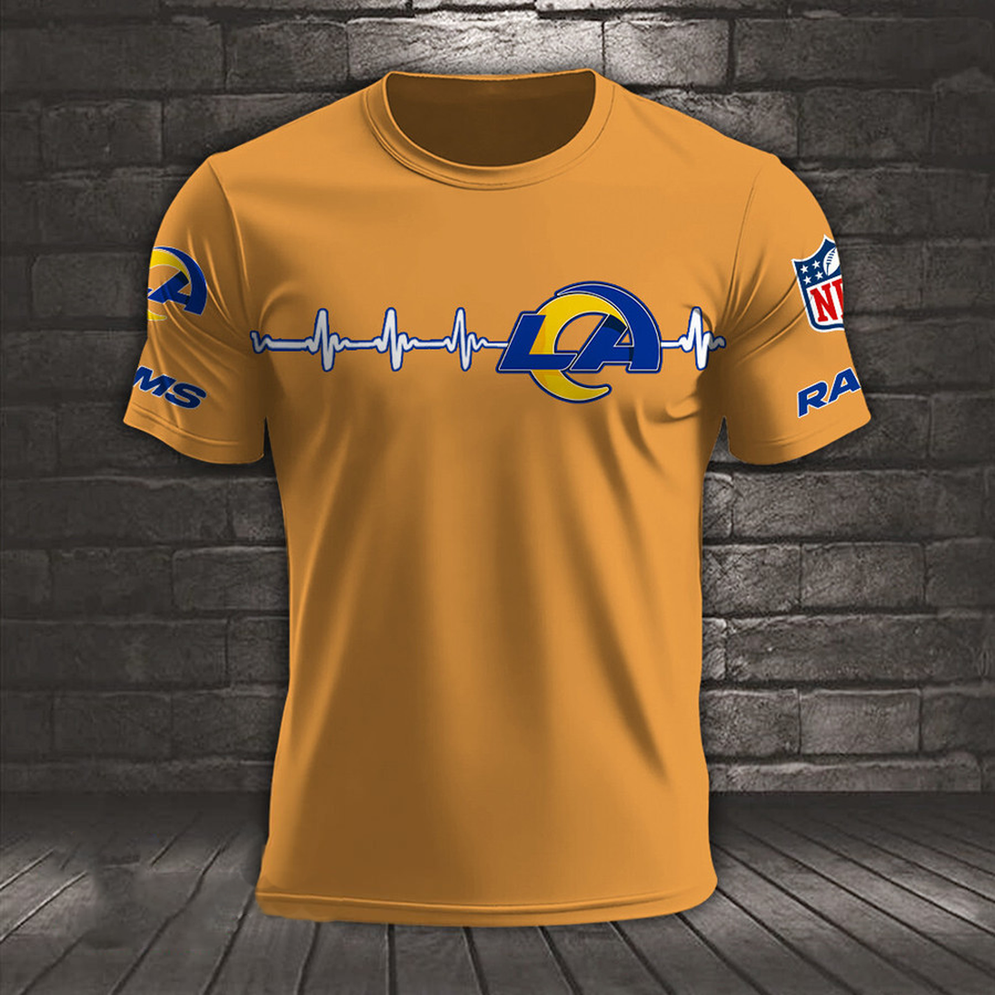 LAR x NFL Heart Rate Map Special 3D Shirt DatND ThuongNH