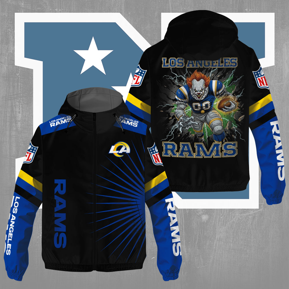 LAR x NFL Pennywise 3D Windbreaker Jacket DDT CTND