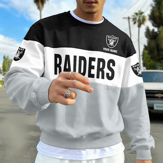 LV X NFL Special NFL Long Sleeve Sweatshirt Custom Name Gift NAK NHT