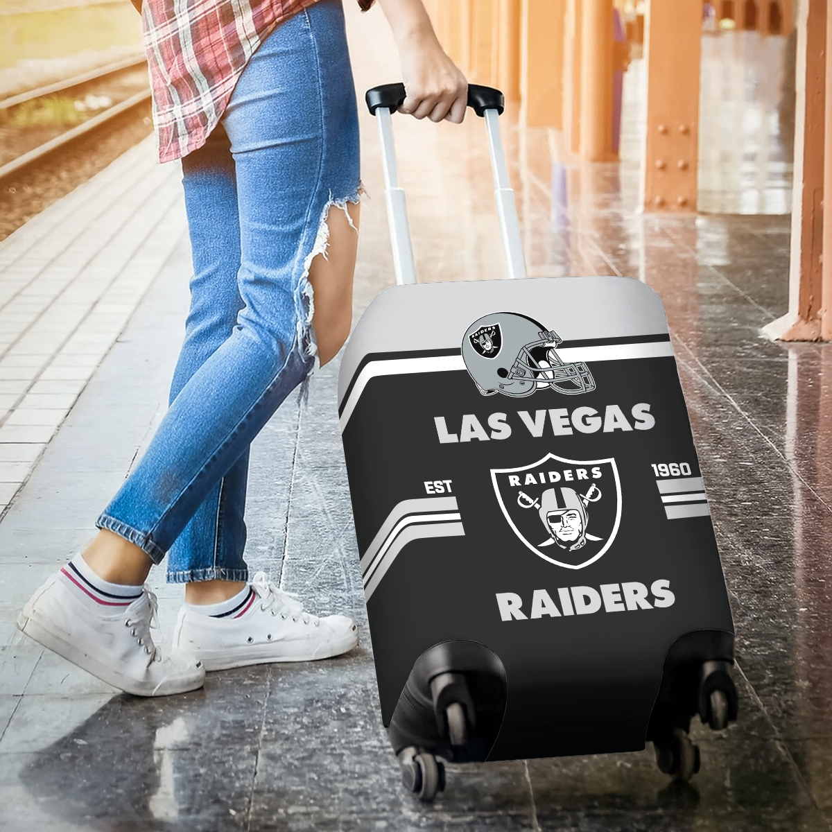 LVR NFL Luggage Cover Suitcase Protector DDT NTL