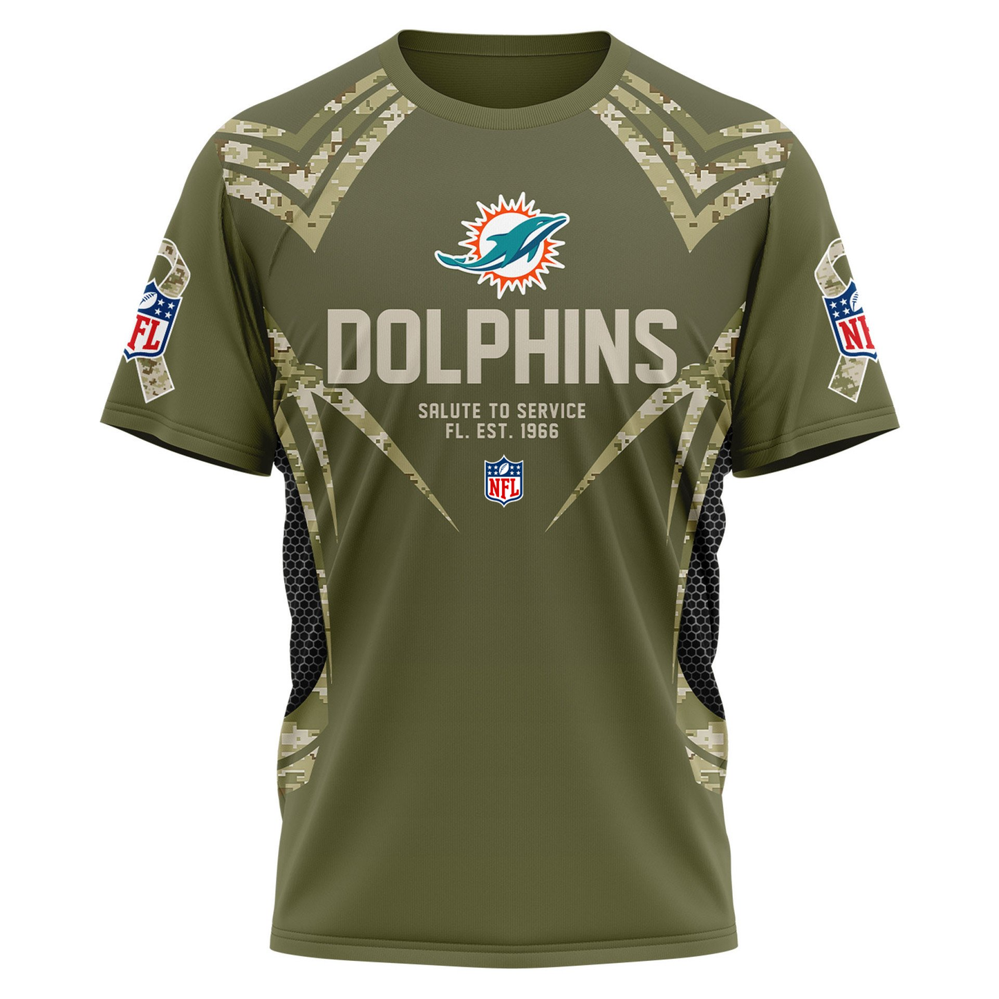 MD Premium NFL Salute to Service Camo 3D Shirt DDT CTND