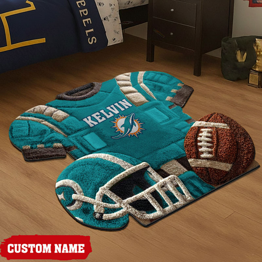 MIA X New NFL Cashmere Rug For Home Custom Gift Any Name NAK NHT