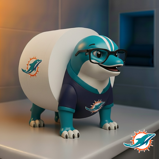 MIA X NFL Football Team Mascot Toilet Paper Holder NAK NHT