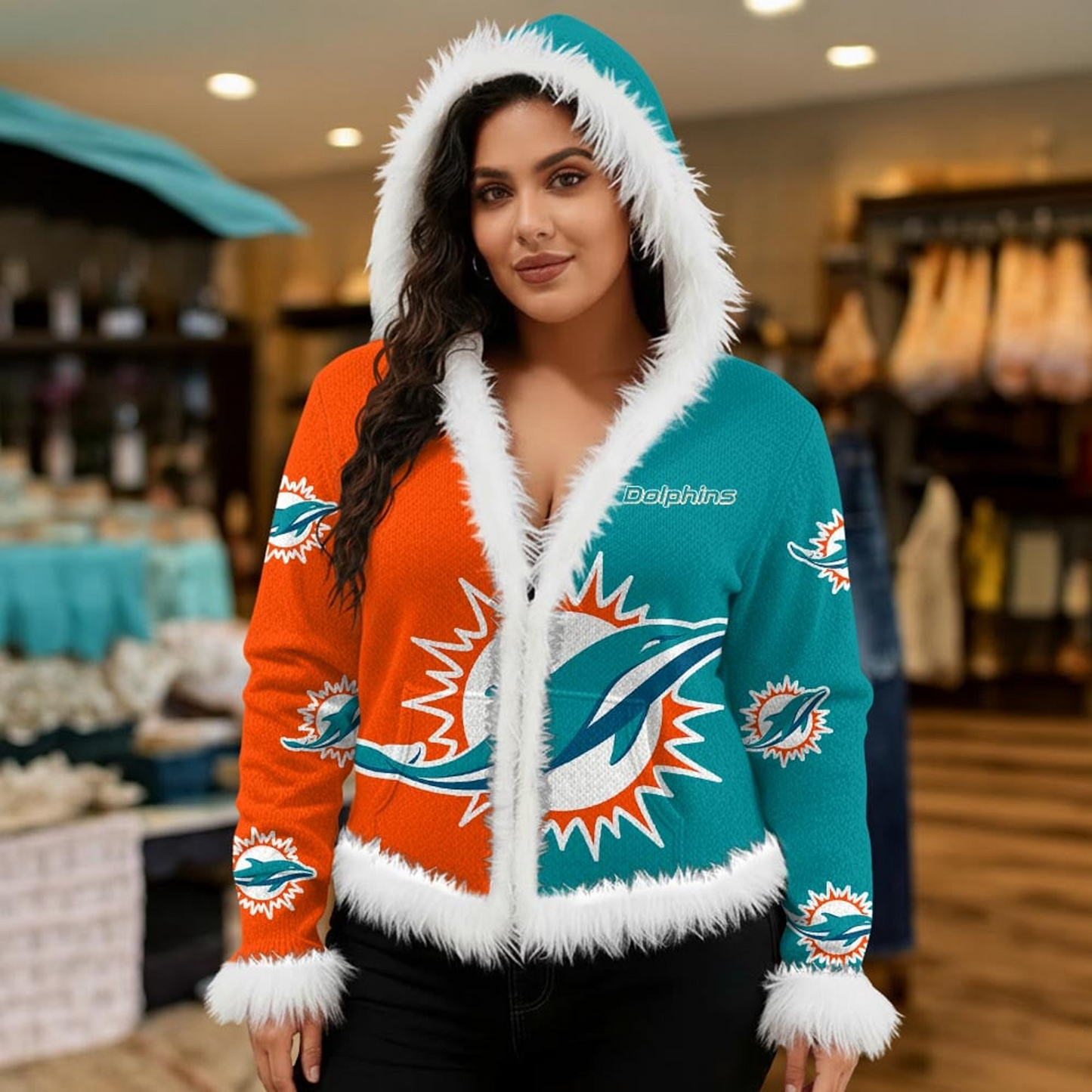 MIA X NFL Graphic Dog Knit Sweater NAK NHT