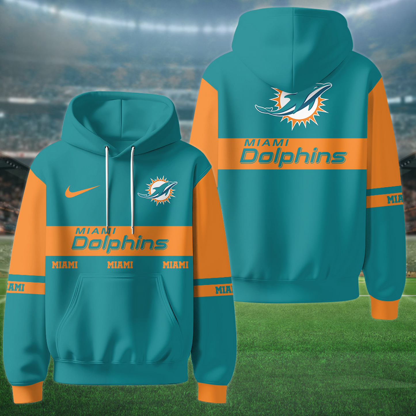MIA x NFL Special Hoodie New Style Personalized Gifts For Fan DATND TANTD