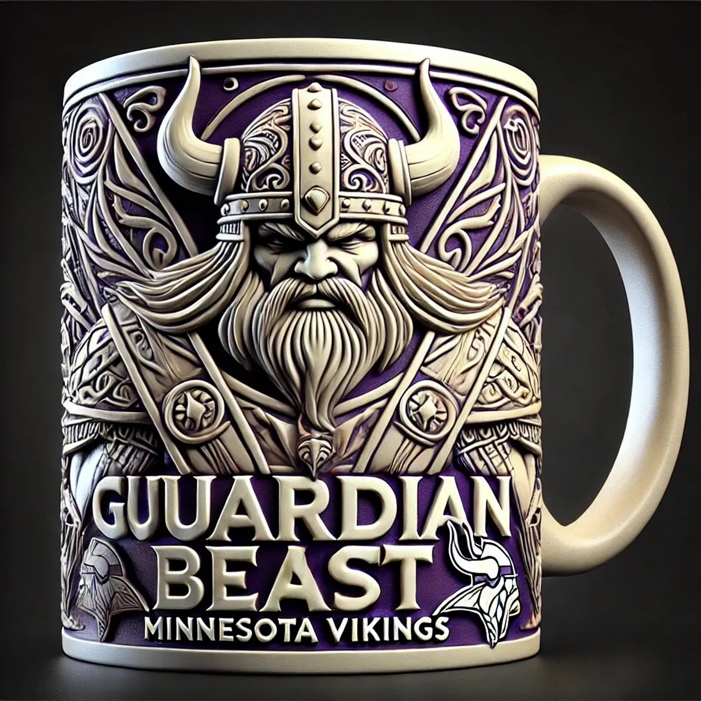 MIN X NFL  2026 Football Guardian Beast 3D Mug V2 NAK NHT