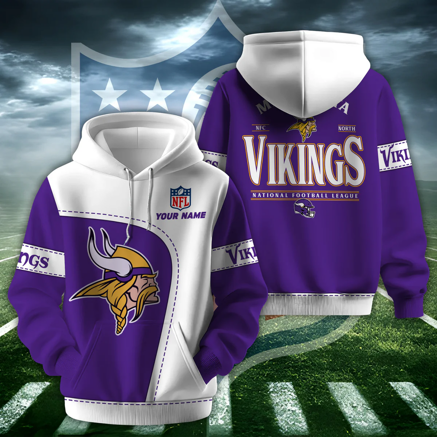 MIN X NFL Classic Logo Limited Edition Hoodie And Cap NAK NHT