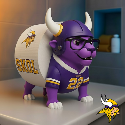 MIN X NFL Football Team Mascot Toilet Paper Holder NAK NHT