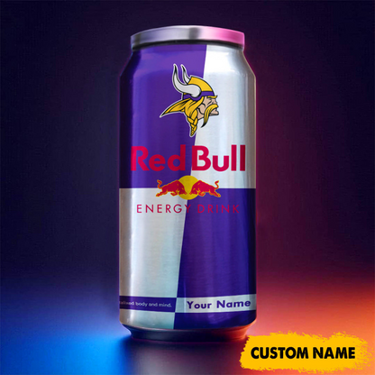 MIN x NFL Mix RedB Drink Can Tumbler Custom Any Name DATND TANTD
