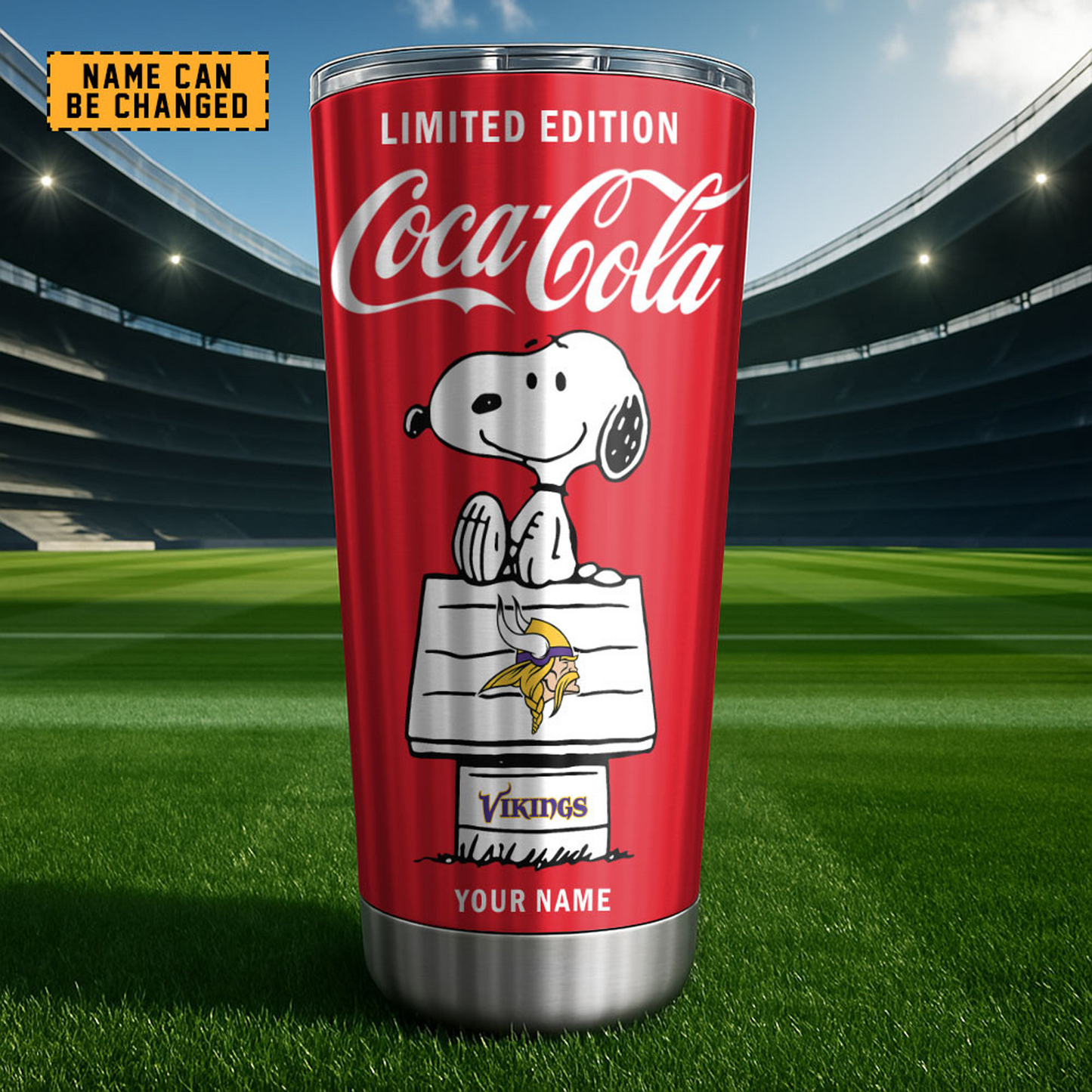 MIN x NFL Mix Snoopy & Red Coca Tumbler DatND DVT