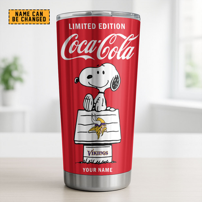 MIN x NFL Mix Snoopy & Red Coca Tumbler DatND DVT