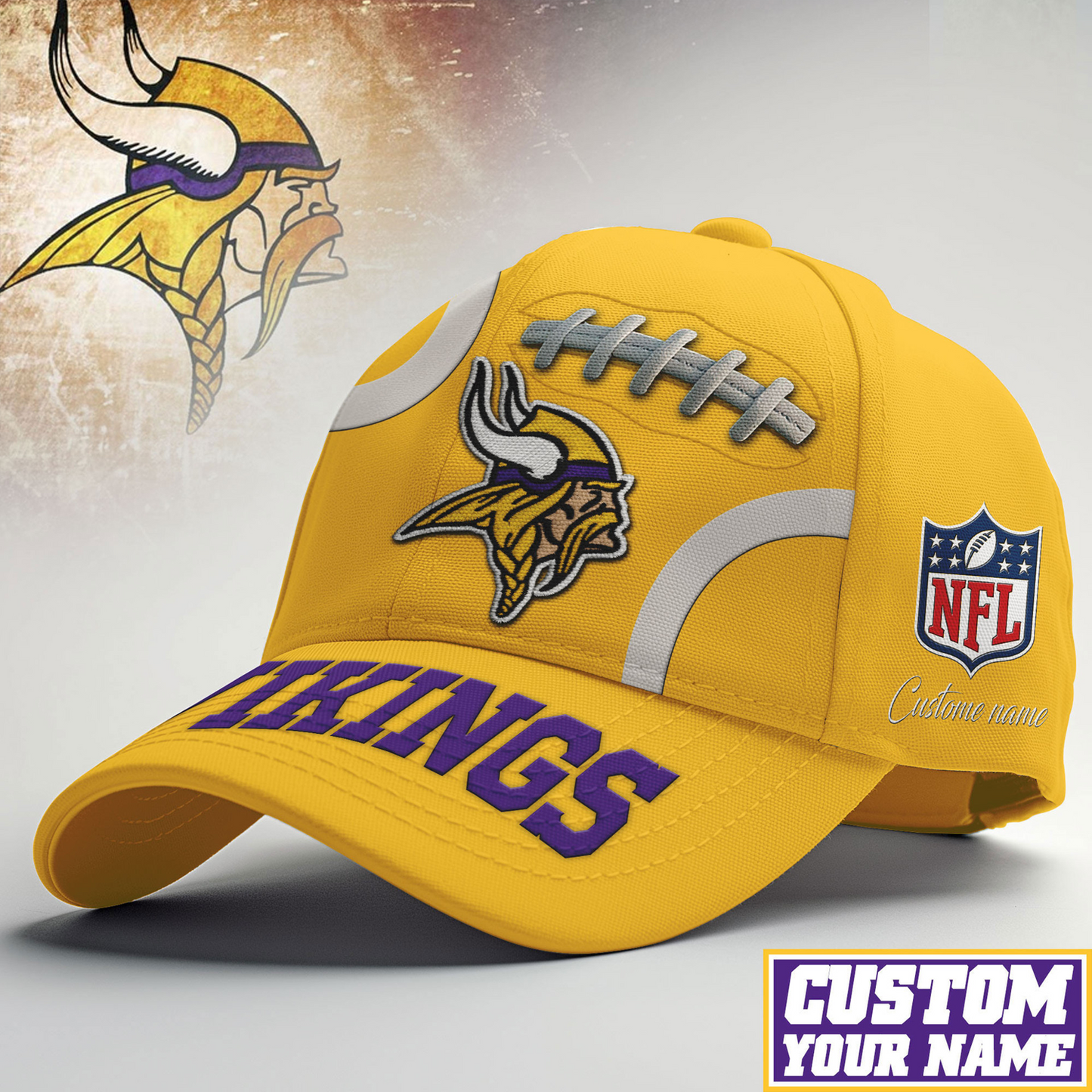 MIN X NFL PREMIUM CLASSIC CAP NFL FOOTBALL V2 NAK NHT