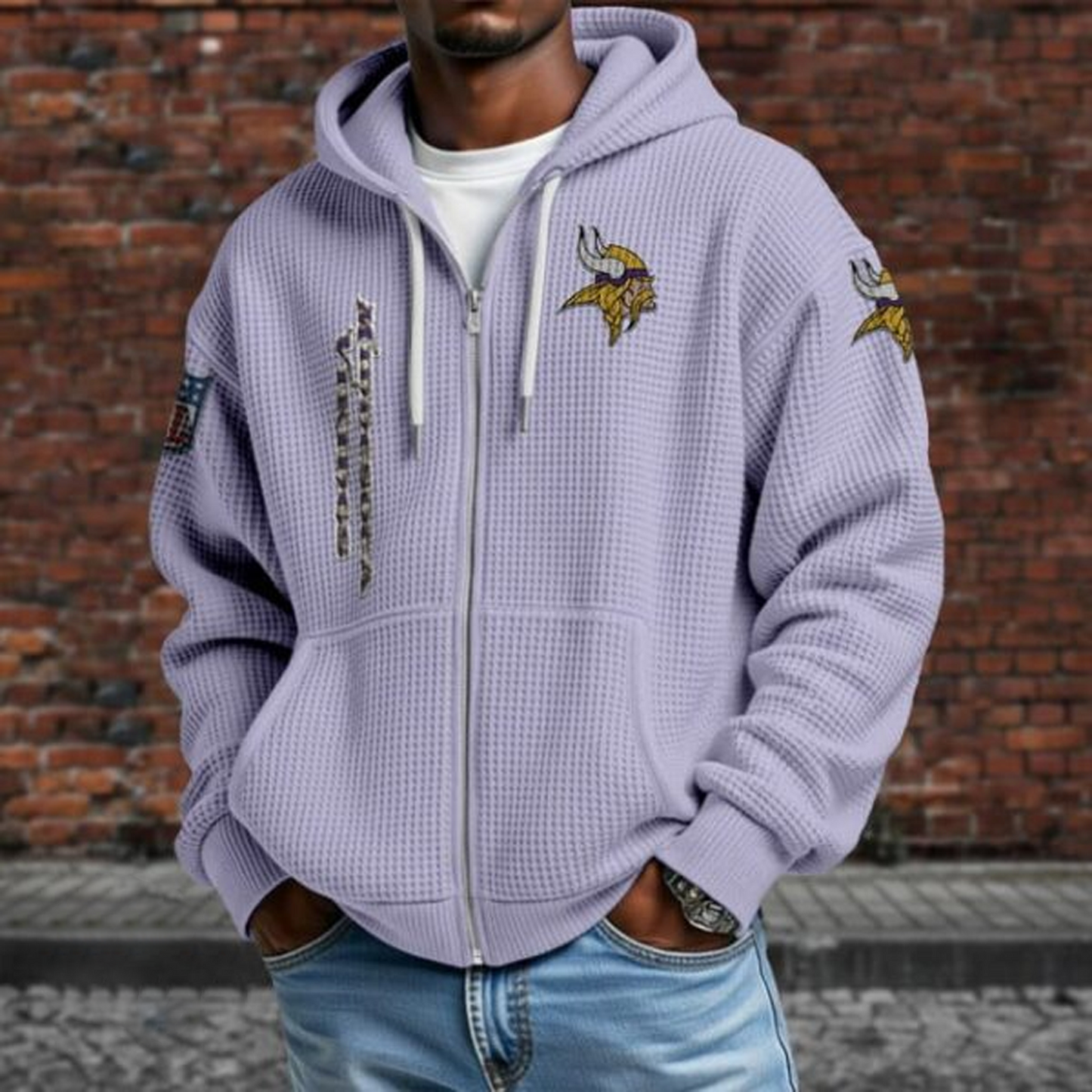 MIN X NFL Textured Lounge Zip-up Hoodie NAK NHT