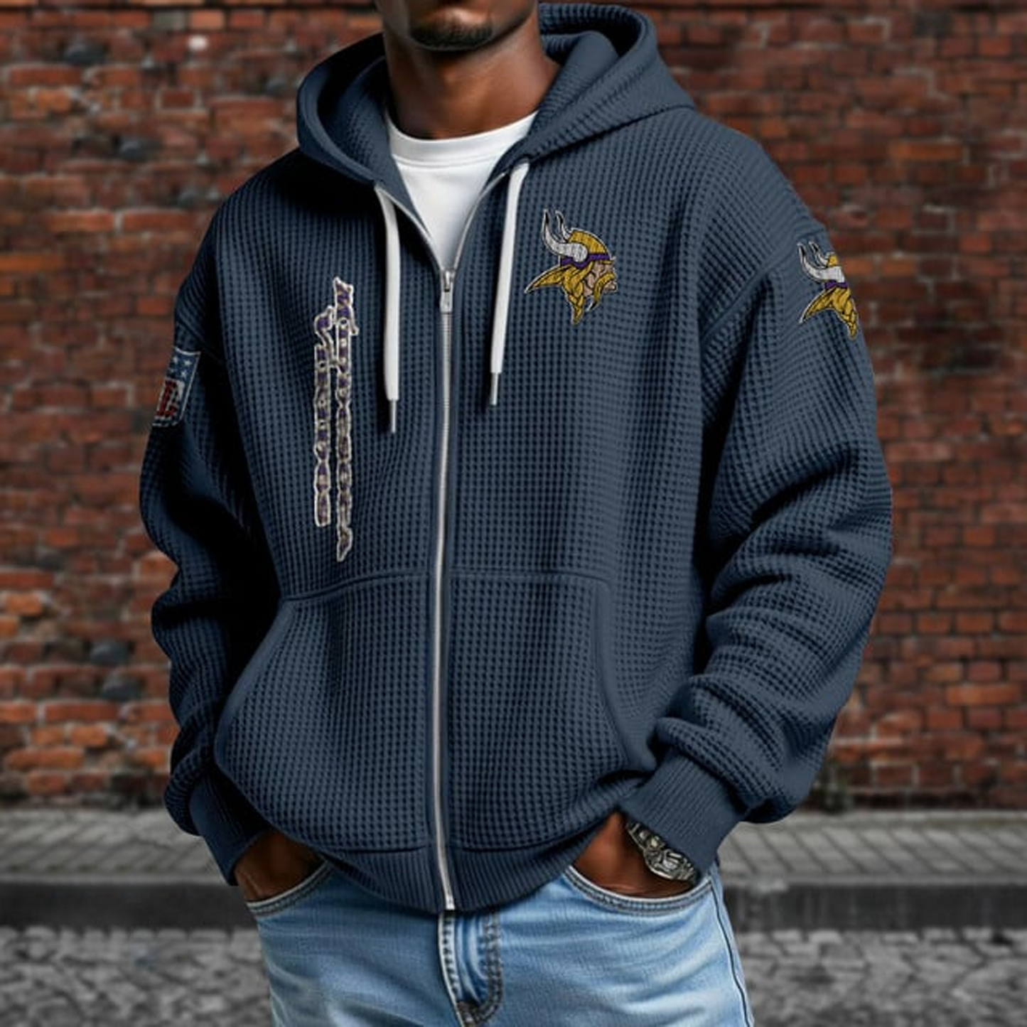 MIN X NFL Textured Lounge Zip-up Hoodie NAK NHT