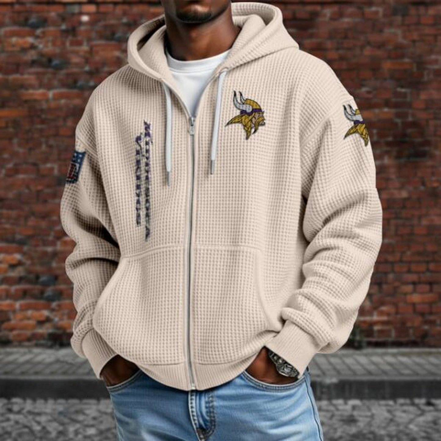 MIN X NFL Textured Lounge Zip-up Hoodie NAK NHT